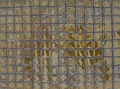 Öl auf Holz (Dreiteilig) „Konstruktion des Quadrats I“ 100x40